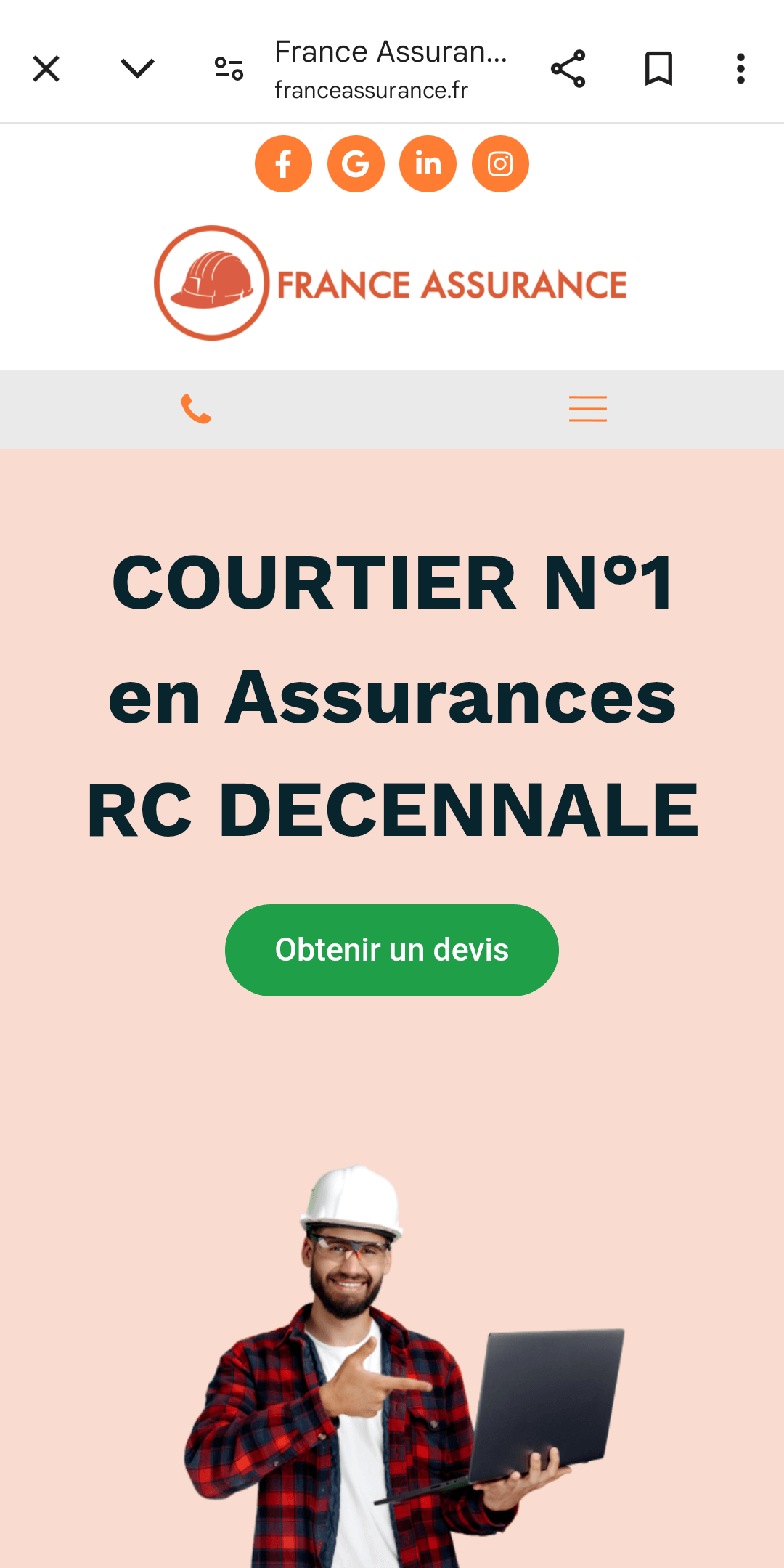 site-france-assurance capture site France Assurance